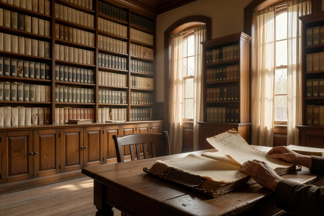 Library and Archives Canada research reading room with archival document boxes