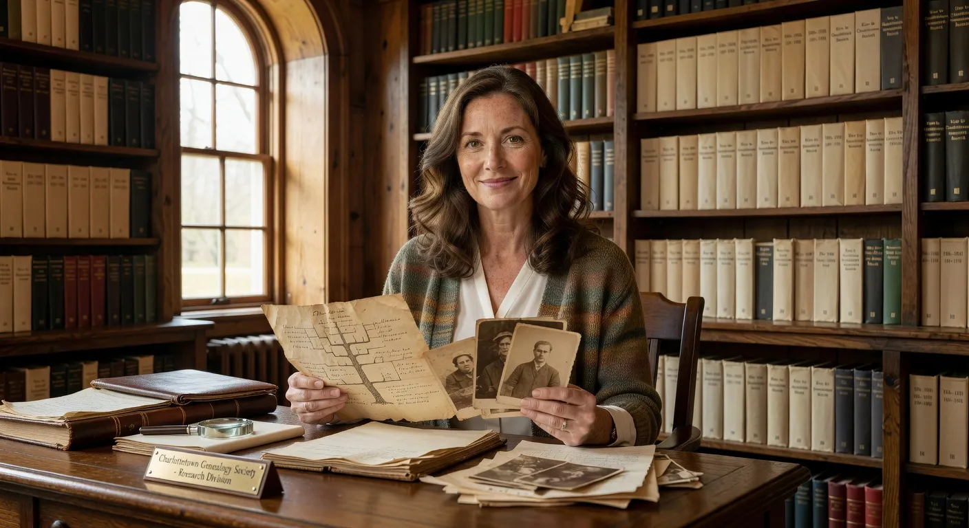 Sandra Kowalchuk, professional genealogy researcher specializing in Ukrainian-Canadian families in Prince Edward Island