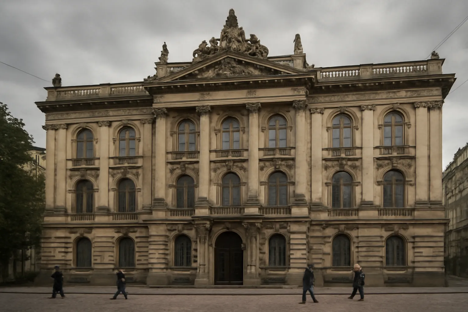 The Lviv State Archives building in Ukraine